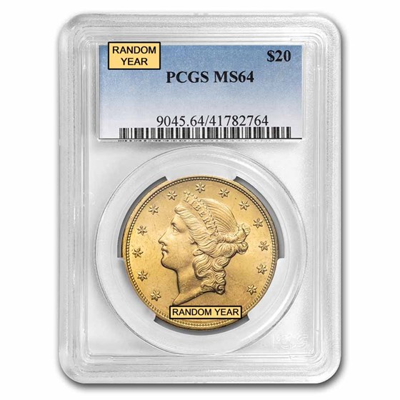 $20 Liberty Gold Double Eagle MS-64 PCGS (Random) $20 Liberty Gold Double Eagle MS-64 PCGS (Random)